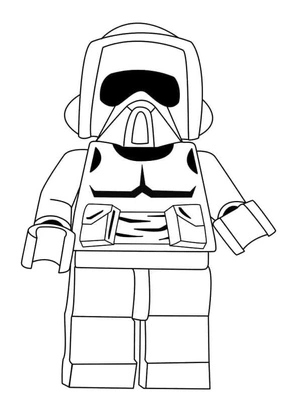 Página para Colorir Página para Colorir de Lego Star Wars para Imprimir