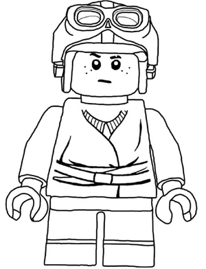 Página para Colorir Personagem Lego de Star Wars