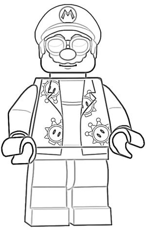 Criar uma página para colorir com Lego Super Mario