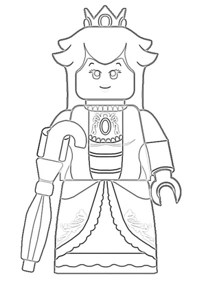 Personagem Lego Princesa Peach
