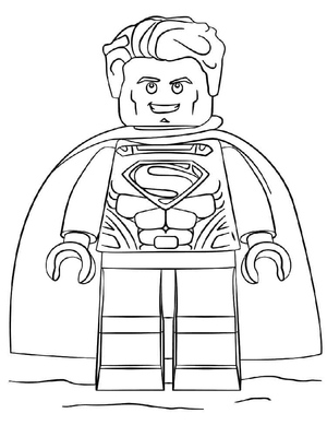 Superman Lego Feliz