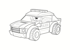 Carro de Polícia Lego