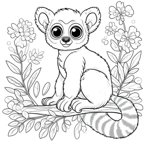 Página para Imprimir de Lêmure