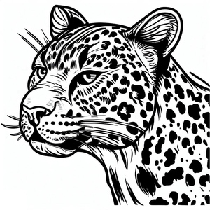 Retrato em Close-up de Leopardo