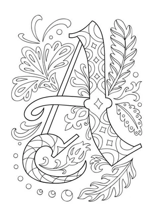 Página para Colorir Imagem da letra A