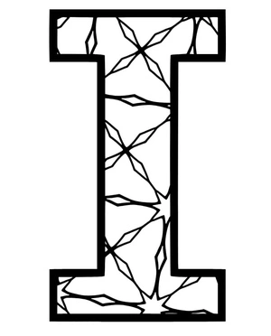 Página para Colorir Página para Colorir da Letra I para Imprimir