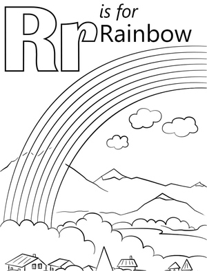 Letra R Colorida
