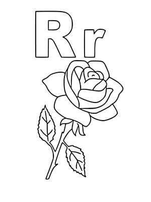 Rosa começa com a letra R.