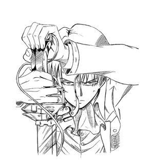 Página para Colorir Imagem para Imprimir de Levi Ackerman