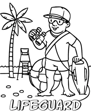 Página para Colorir Um Guardião da Vida