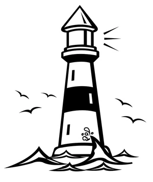 Página para Colorir Página para Colorir Farol para Imprimir Grátis