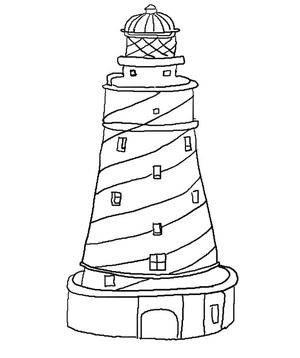 Página para Colorir Folha para Colorir de Farol