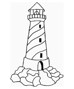 Página para Colorir Farol