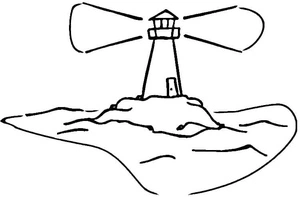 Página para Colorir Farol Direto