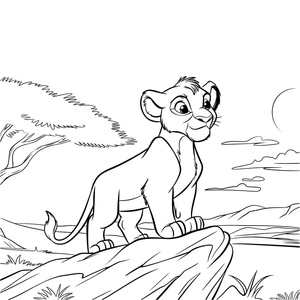 Jovem Simba de O Rei Leão