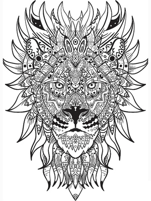 Mandala Incrível do Leão