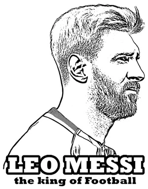 Página para Colorir Lionel Andrés Messi