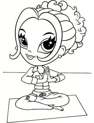 Yoga com Lisa Frank