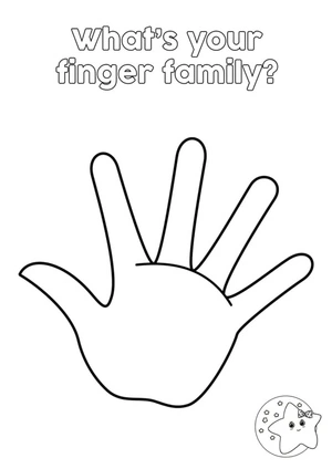 Página para Colorir Mão do Little Baby Bum