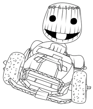 Página para Colorir Imagem de Little Big Planet