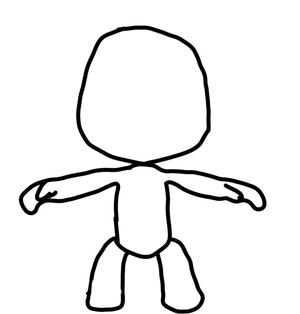 Página para Colorir Página para colorir Little Big Planet para imprimir