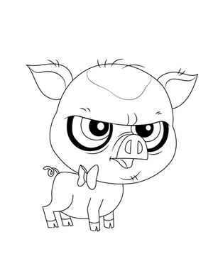 Página para Colorir Mary Frances do Littlest Pet Shop