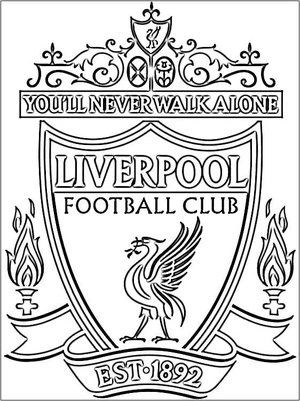 Página para Colorir Página para Colorir do Liverpool