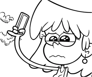 Página para Colorir Página para Colorir da Lori Loud para Imprimir