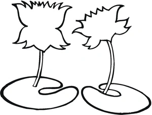 Página para Colorir Lótus Simples