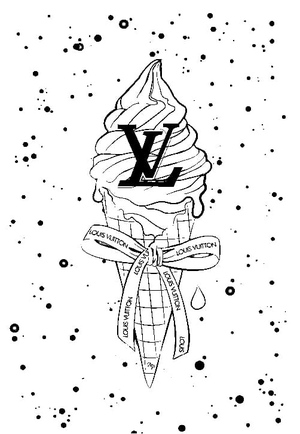 Paleta de Sorvete Louis Vuitton