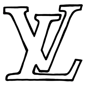 Página para Colorir Ícone Louis Vuitton