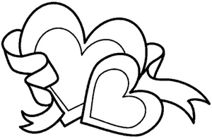 Corações decorados com Amor