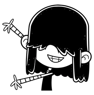 Página para Colorir Feliz Lucy Loud