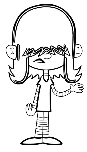 Página para Colorir Página para Colorir da Lucy Animada