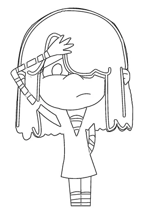 Página para Colorir Página para Colorir da Lucy Loud