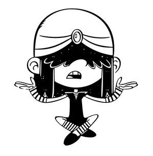 Página para Colorir Página para Colorir Imprimível da Lucy Loud