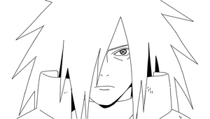Página para Colorir Página para Colorir Madara Uchiha