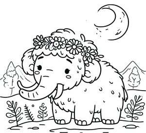 Adorável Mamute Peludo