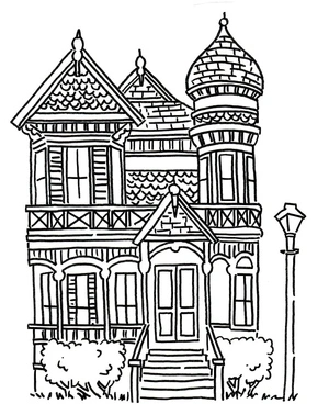 Página para Colorir Bela Propriedade