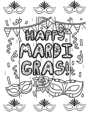 Celebre o Mardi Gras com Alegria