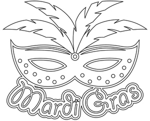 Máscara de Mardi Gras