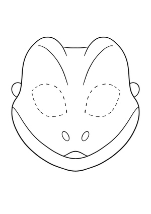Máscara Simples de Lagarto