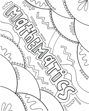 Página para Colorir Colorir Matemática