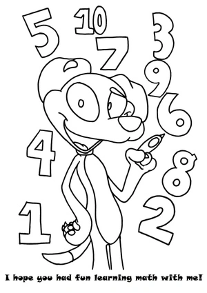 Página para Colorir Aprendizado de Matemática