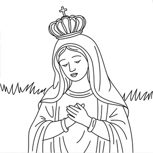 Página para Colorir Página para Colorir Coroação de Maio