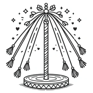 Página para Colorir Mastro Simples