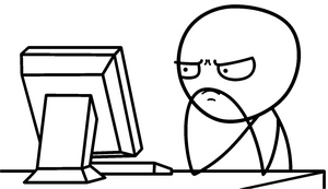 Meme com Caras de Reação de Computador