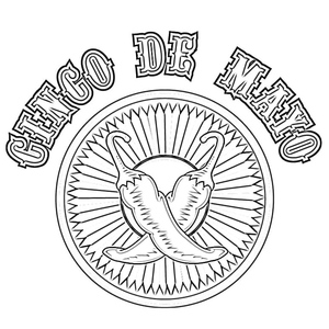 Página para Colorir Feliz Cinco de Mayo para Imprimir