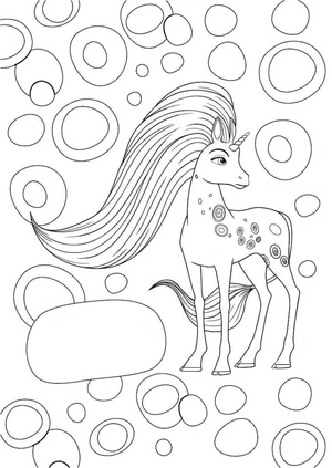 Página para Colorir Adereço do programa Mia and Me