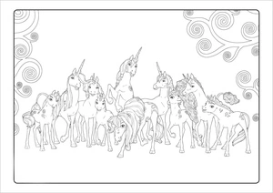 Página para Colorir Página para Colorir Mia and Me 5